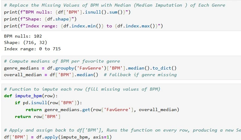 Code Snippet: Data Cleaning Pipeline in Jupyter Notebook